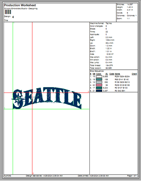 Mariner Star Nautical Embroidery Seattle Mariners Embroidery Mlb Embroidery &nbsp;Basebal Embroidery, 4 File sizes- Instant Download &amp; PDF File
