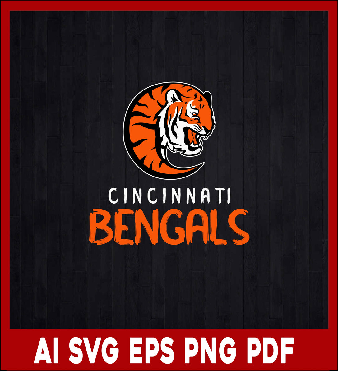 Cincinnati Bengals, Bengals Logo, Svg File For Cricut, Nfl Svg, Sport 