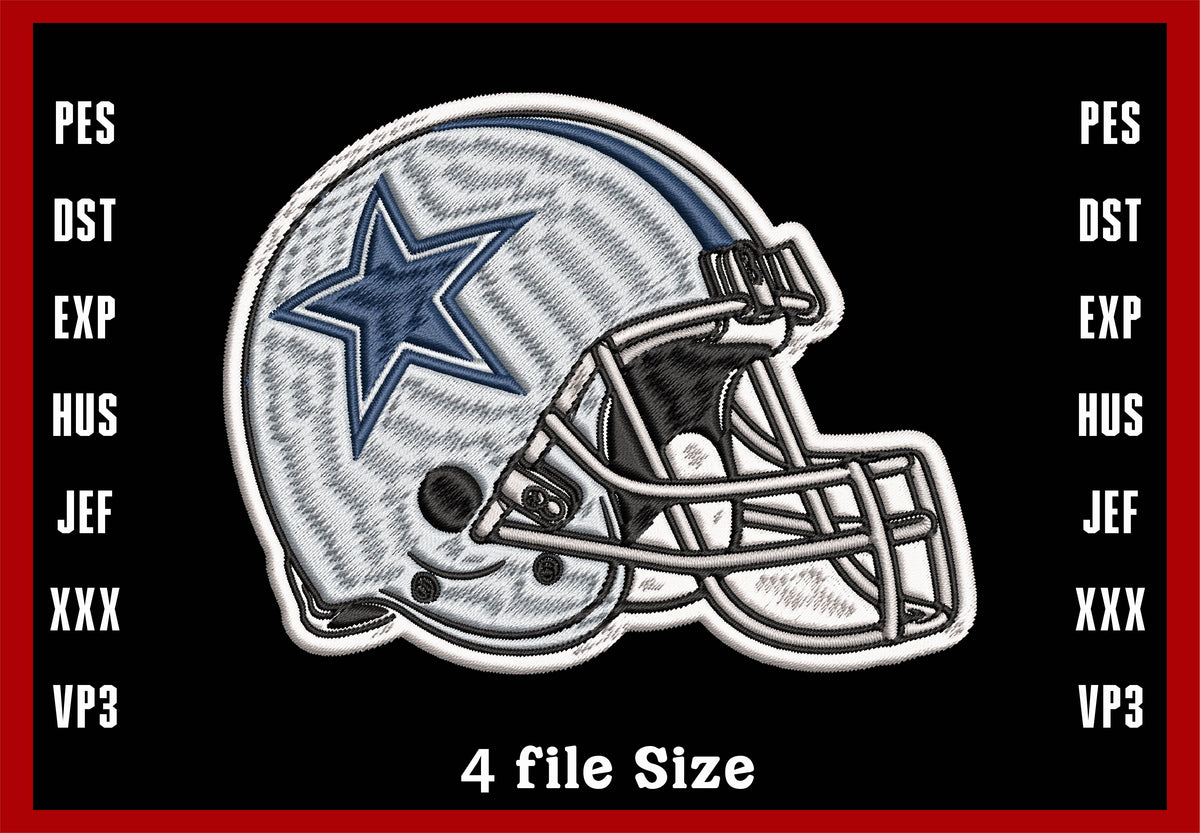 Dallas Cowboys Embroidery Design, Dallas Cowboys NFL football embroide