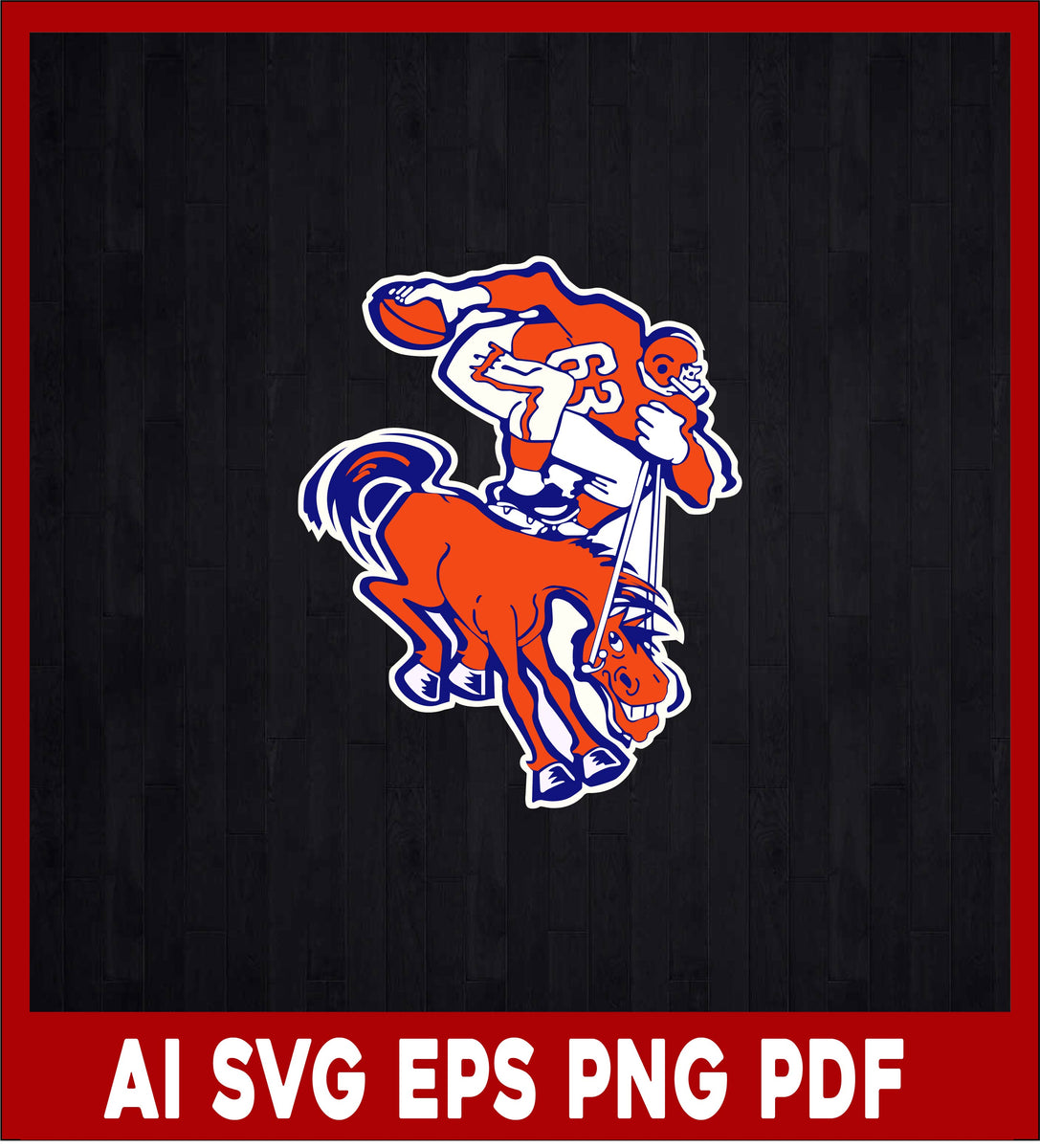 Team Basic 2 Crew Denver Broncos, Denver Broncos Clipart, Football SVG