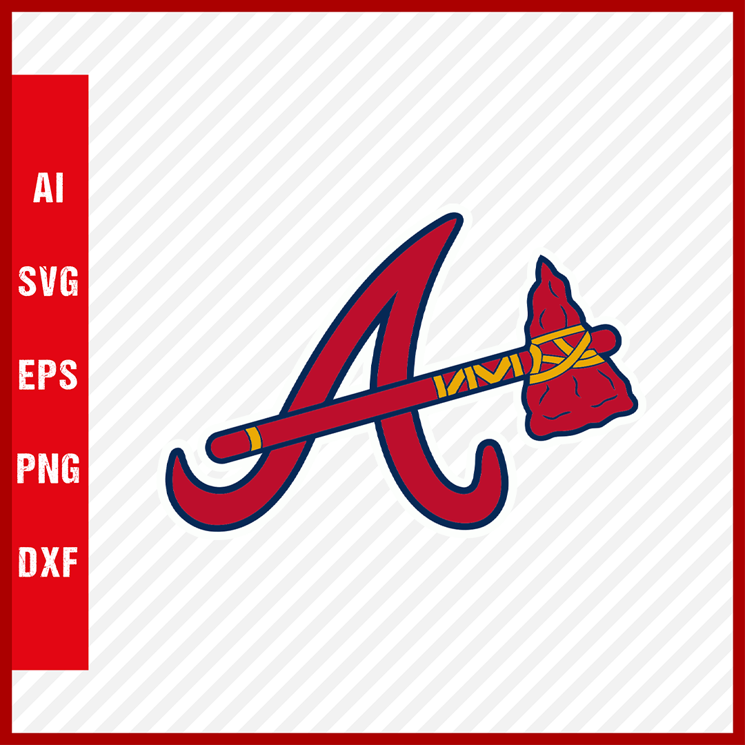 MLB Atlanta Braves SVG, SVG Files For Silhouette, Atlanta Braves