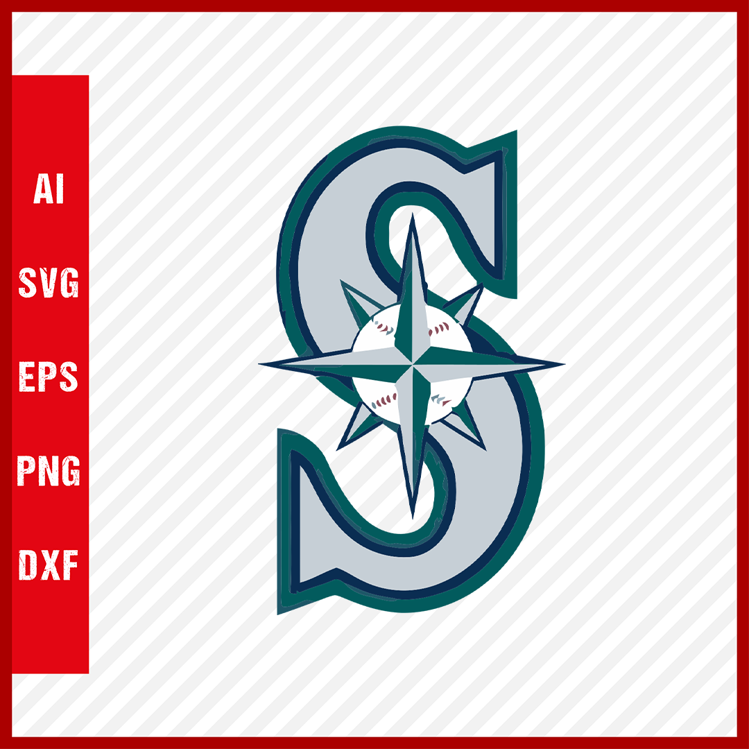 Seattle Mariners logo Digital File (SVG cutting file + pdf+png+dxf)