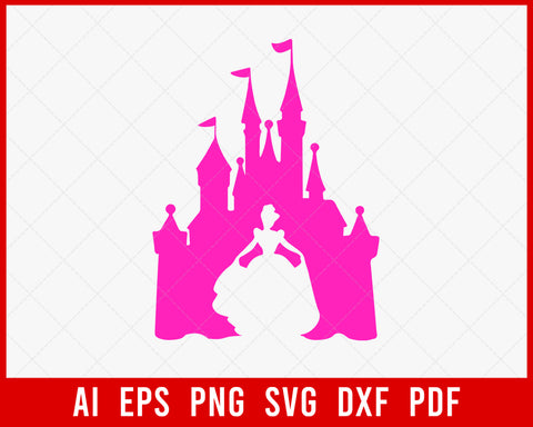 Disney Princess Snow White Disney Castle SVG Cut File for Cricut and Silhouette