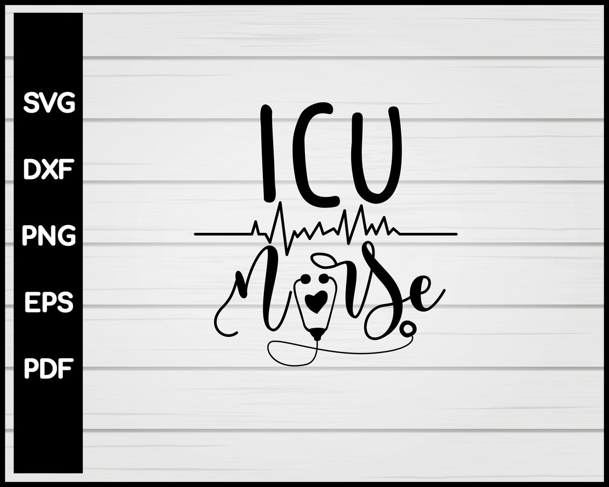 ICU Nurse Svg Printable Cut File Graphic by craft-designer