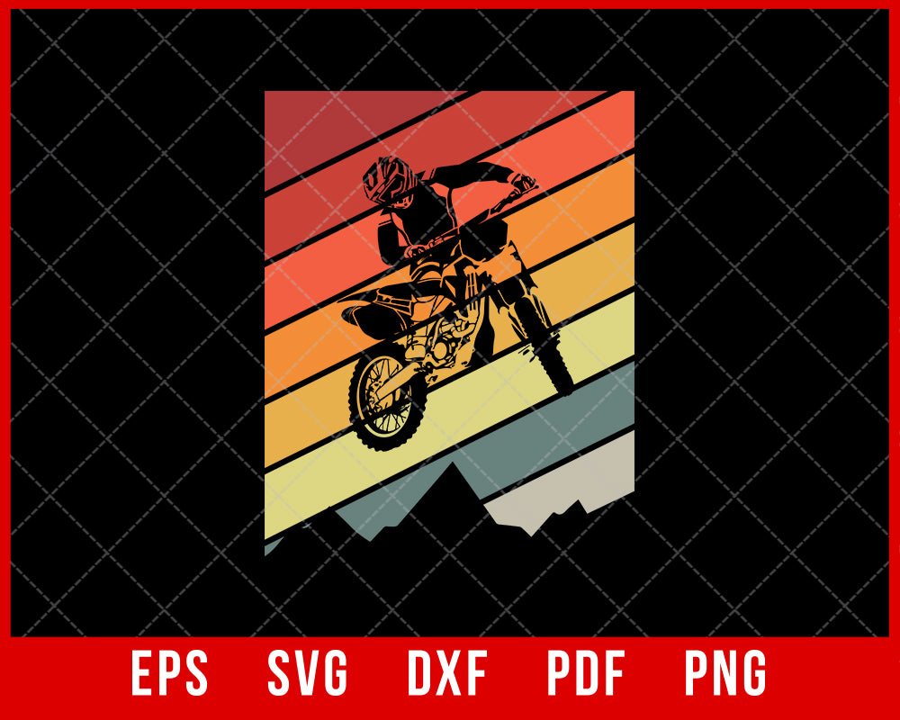 Motocross Sport Label PNG & SVG Design For T-Shirts