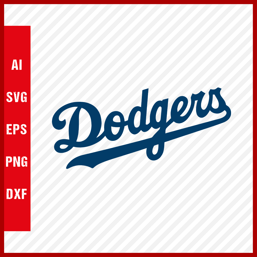 Los Angeles Dodgers Logo Mlb Svg Cut Files Baseball Clipart