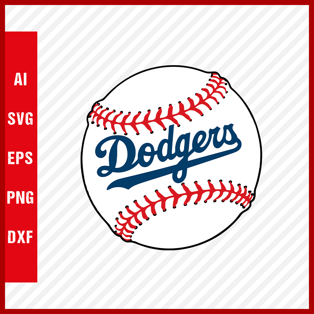 Los Angeles Dodgers Logo Mlb Svg Cut Files Baseball Clipart