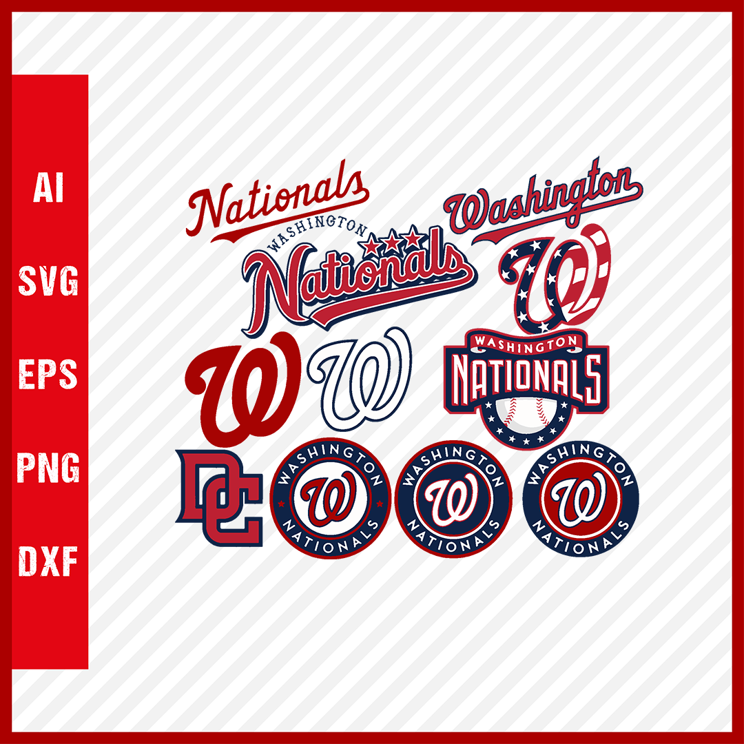 Washington Baseball Team Layered Vector Files, National-Inspired Designs,  Washington-Nationals Svg, M L B Svg