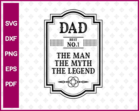 Dad Best No 1 SVG PNG Cutting Printable Files