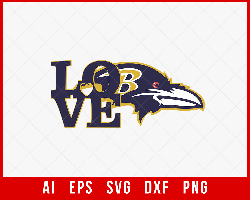 Baltimore Ravens Logo SVG Bird PNG  Creative Design Maker –  Creativedesignmaker