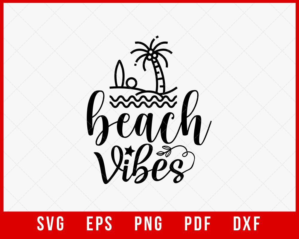 Coastal Vibes Bundle Vector Graphics With SVG, EPS, DXF, and More