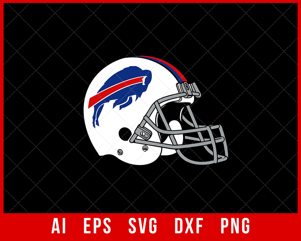 Buffalo Bills Helmet Clipart NFL Team SVG Creative Design Maker