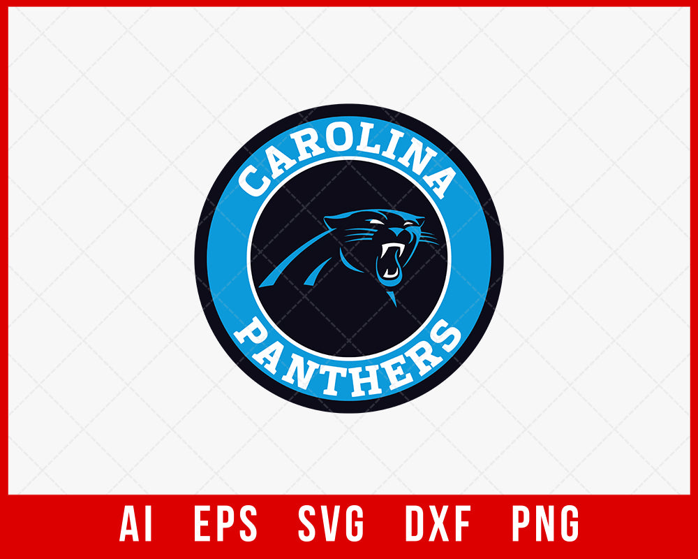 Carolina Panthers NFL Team Clipart Logo SVG  Creative Design Maker –  Creativedesignmaker