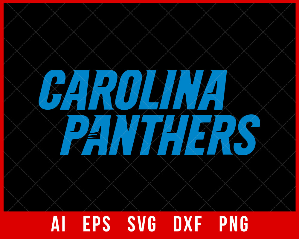 Carolina Panthers NFL Team Clipart Logo SVG  Creative Design Maker –  Creativedesignmaker