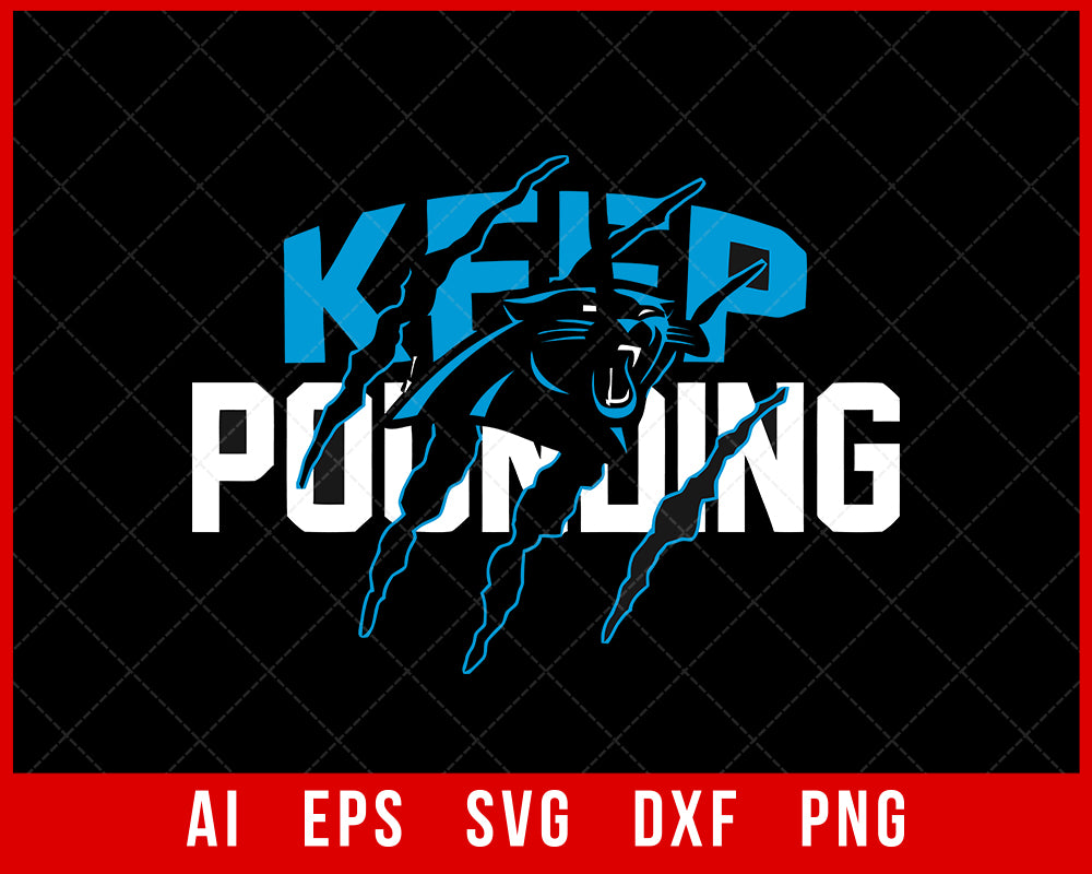 NFL Carolina Panthers #KeepPounding Decal 