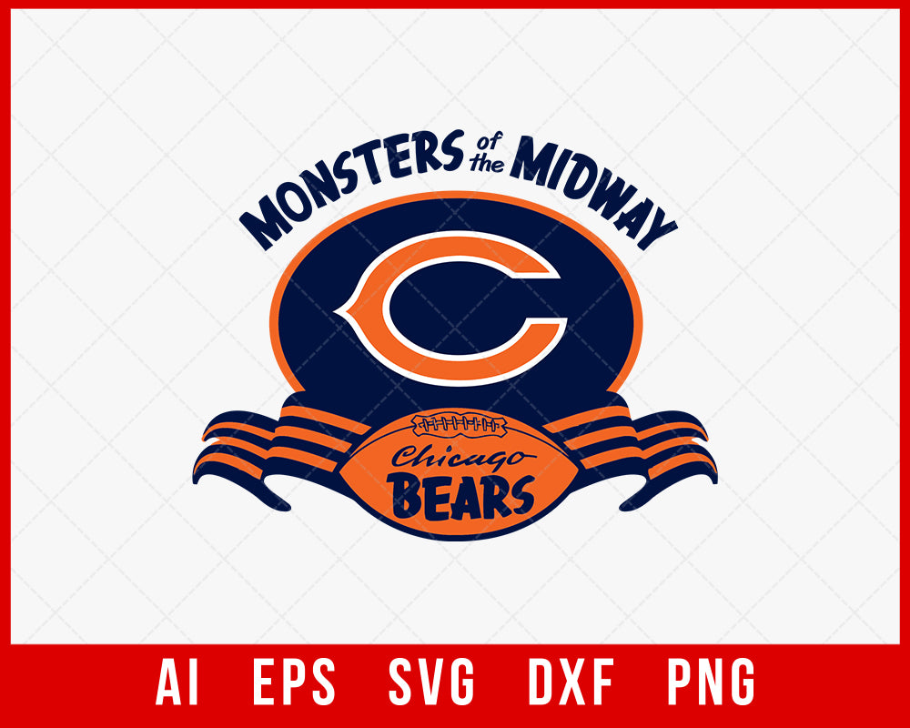 chicago bears monsters of midway Monsters of the Midway SVG