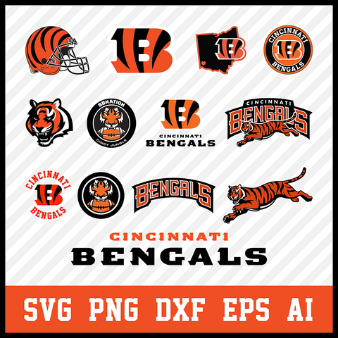 Cincinnati Bengals Svg Bundle, Bengals Svg, Cincinnati Bengals Logo, Bengals Clipart, Football SVG bundle, Svg File for cricut, Nfl Svg  • INSTANT Digital DOWNLOAD includes: 1 Zip and the following file formats: SVG, DXF, PNG, EPS, PDF
