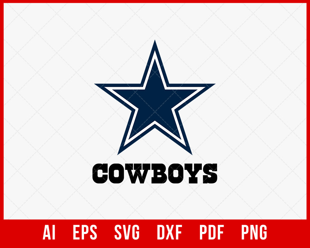 Dallas Cowboys Football Touchdown SVG  Creative Design Maker –  Creativedesignmaker