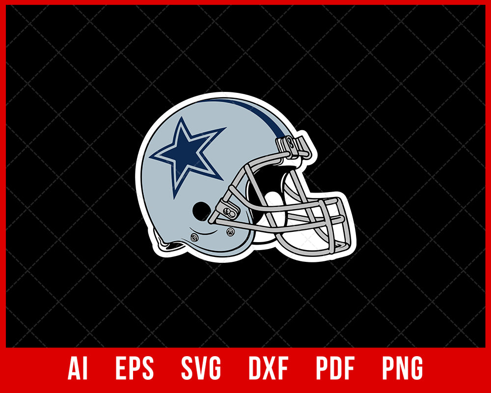 cricut football helmet Dallas Cowboys Football Helmet SVG