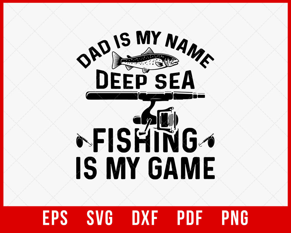 Deep Sea Fishing T-shirt Fishing SVG  creative design maker –  Creativedesignmaker