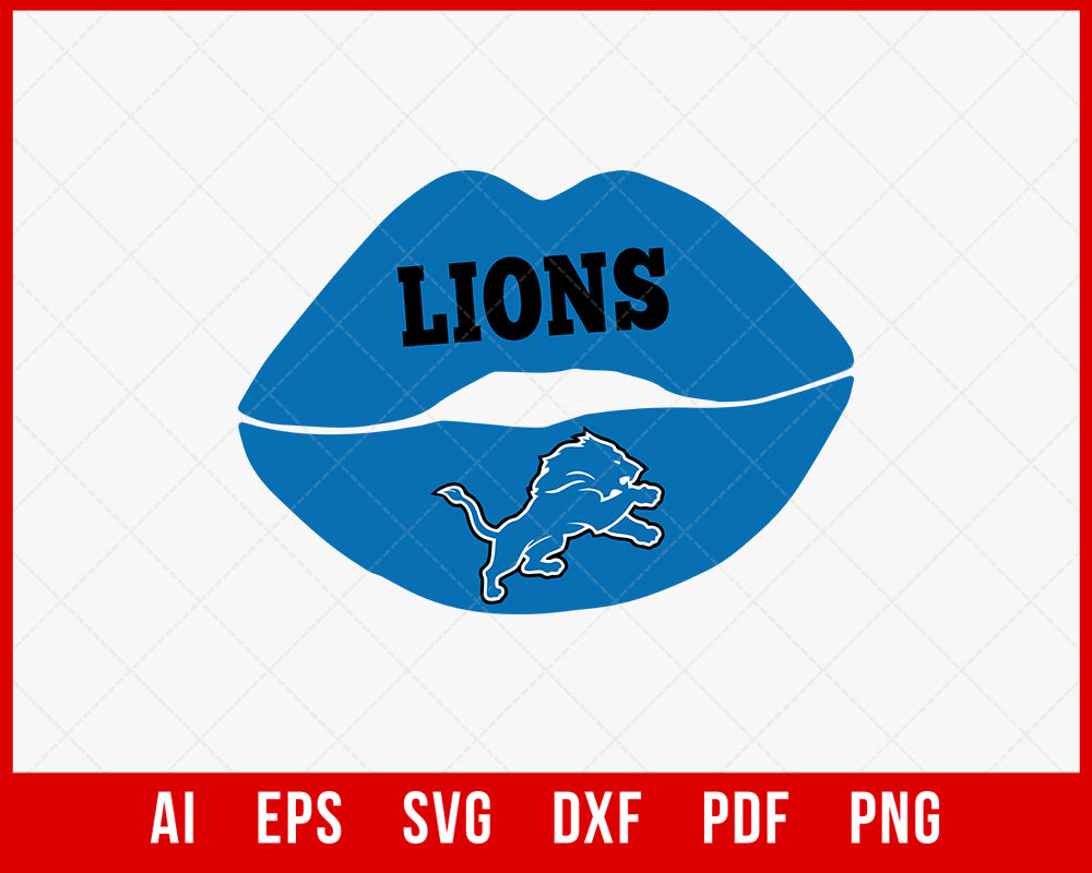 lllᐅDripping lips detroit lions - The best cut files cricut