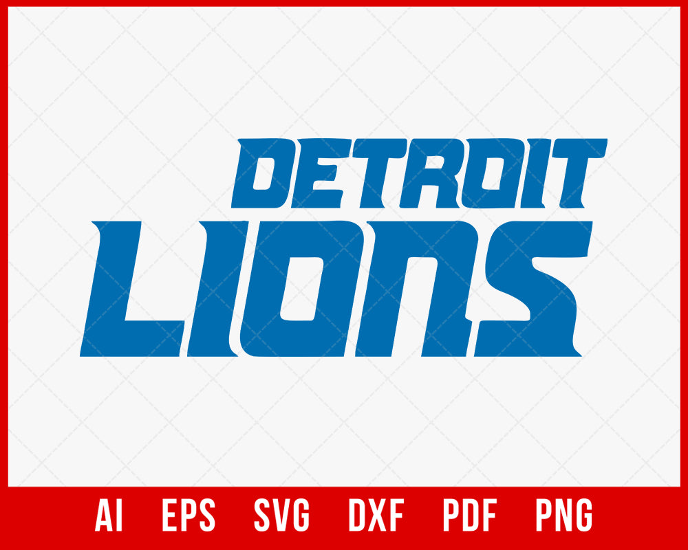 detroit lions logo svg