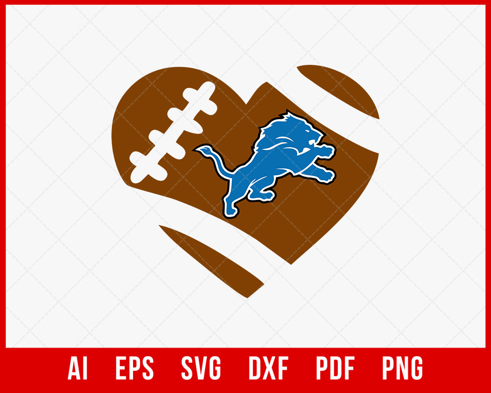 Detroit Lions Bundle SVG, Detroit Lions Logo SVG, Live Love Lions