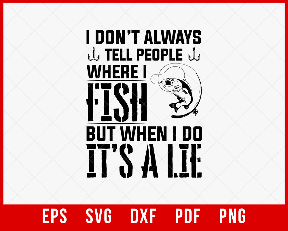 Do It's a Lie Man Unisex T-Shirt Fishing SVG  Creative Design Maker –  Creativedesignmaker