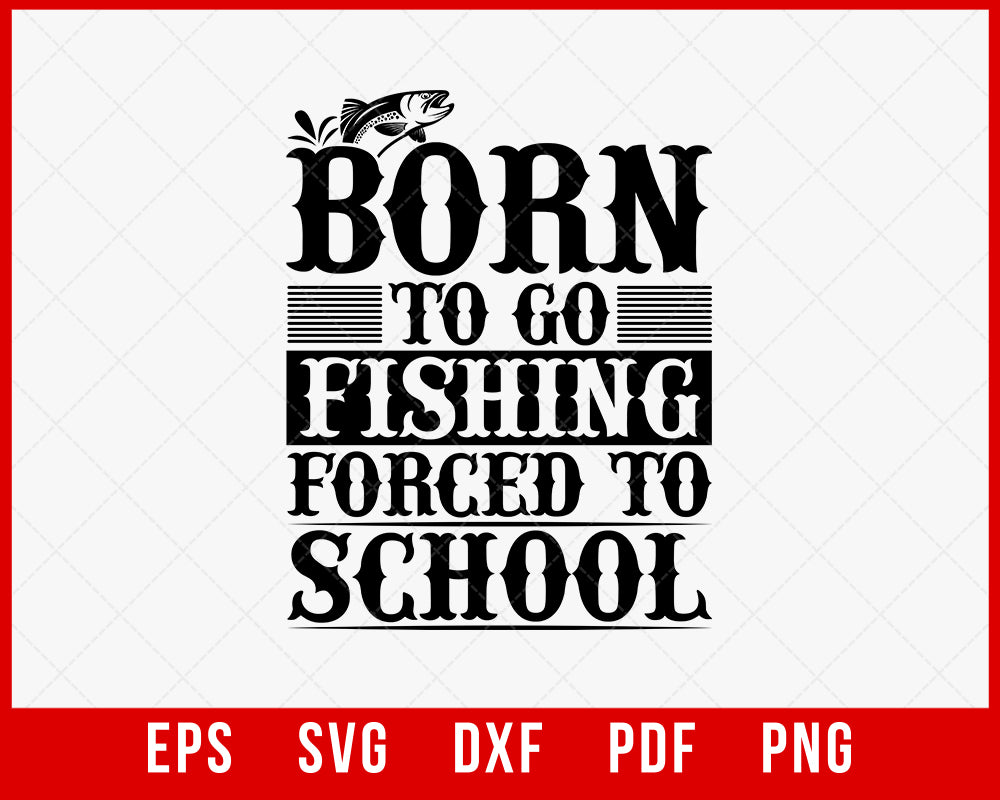 Youth Boys Fish Lover T-Shirt Fishing SVG