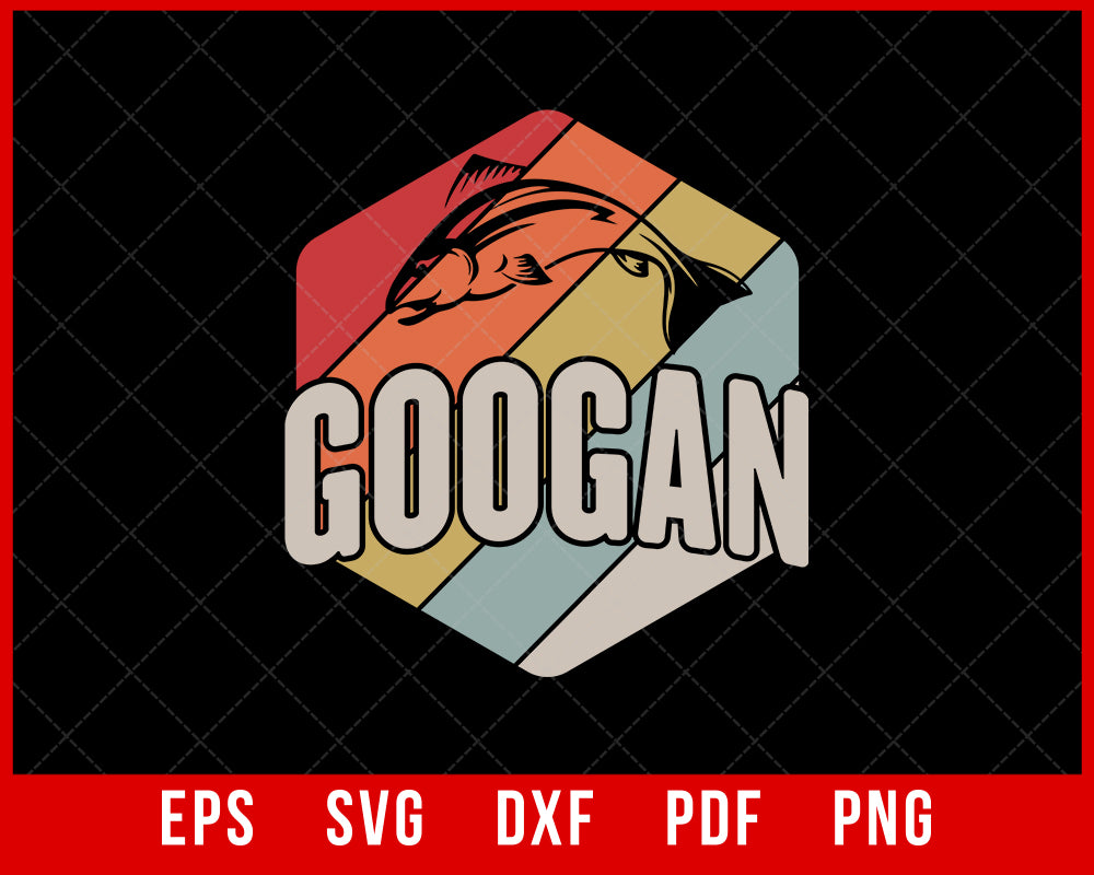 Retro Googan Fish Fan T-Shirt Fishing SVG