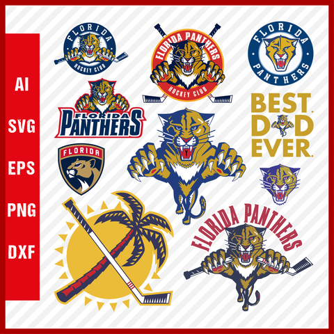 Florida Panthers Svg NHL National Hockey League Team Svg Logo Clipart Bundle
