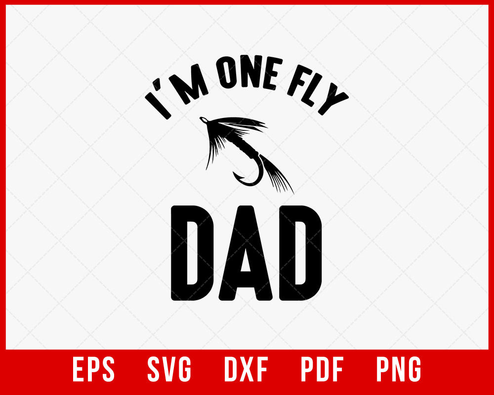 Fly Fishing Dad, Fishing Shirt Father, Angling Gift for Dad, Fathers Day T  Shirt, Cool Men's Shirt, New Dad Shirt, One Fly Dad T-shirt Design Fishing
