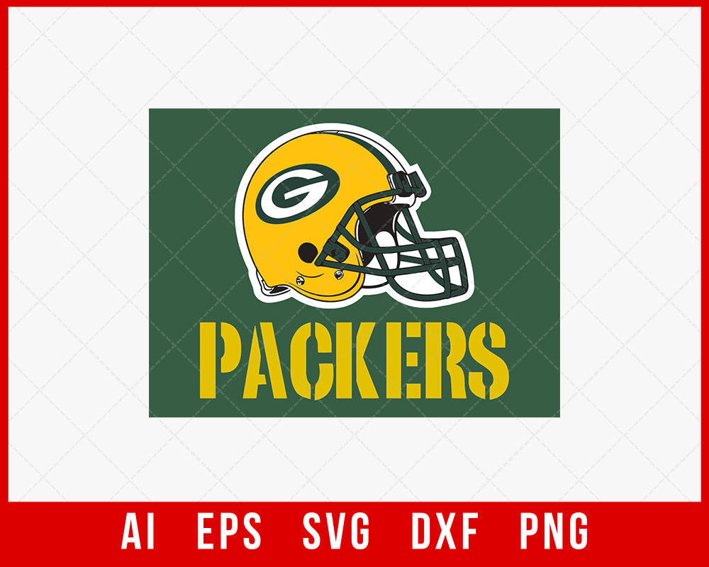 Green Bay Packers Logo Silhouette Cameo SVG