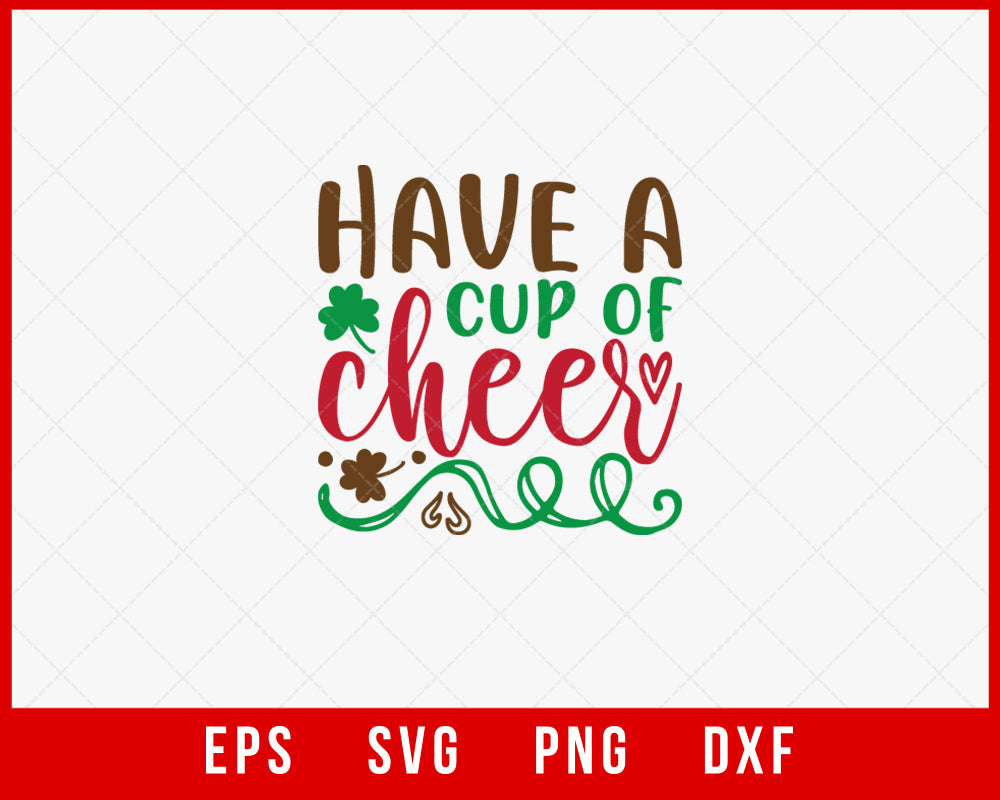 Have a Cup of Cheer Christmas Pajama SVG | Creative Design Maker – Creativedesignmaker for Have A Cup Of Cheer Free Printable