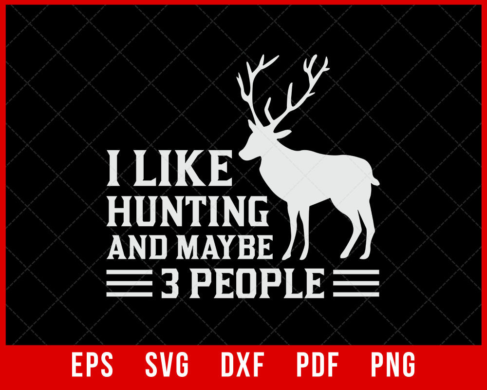 Deer Illustration T-shirt Design With Text Vector Download