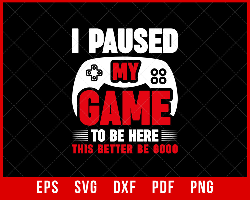 My game is paused talk fast or feed me pizza gaming t-shirt design. Online  video gamer t-shirt design. T-shirt design ideas. T-shirt design quotes pro  download 20913276 Vector Art at Vecteezy