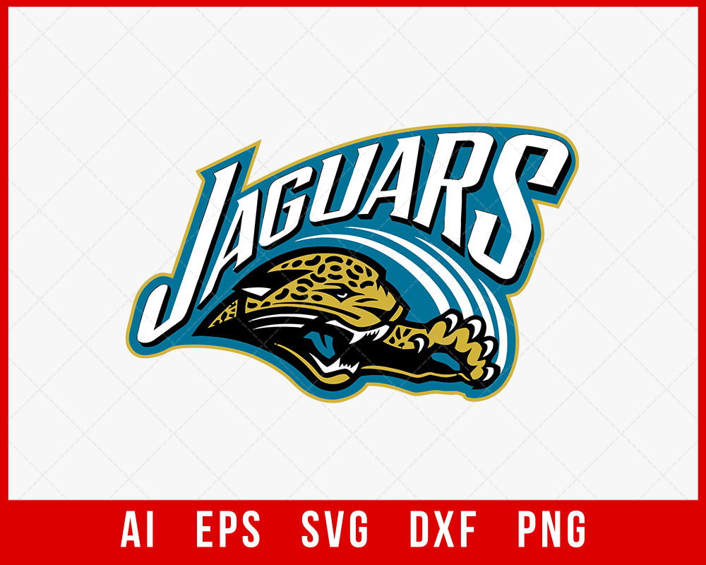 Jacksonville Jaguars NFL Christmas Logo SVG Cutting File