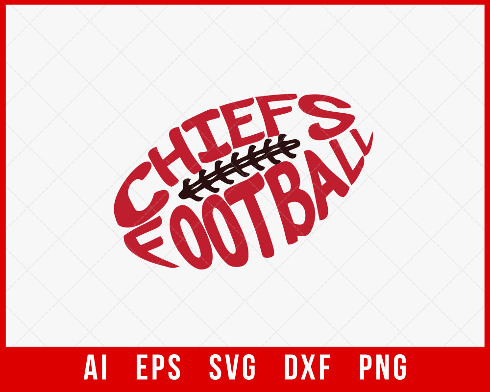 Chiefs Football Vector Logo T-shirt SVG