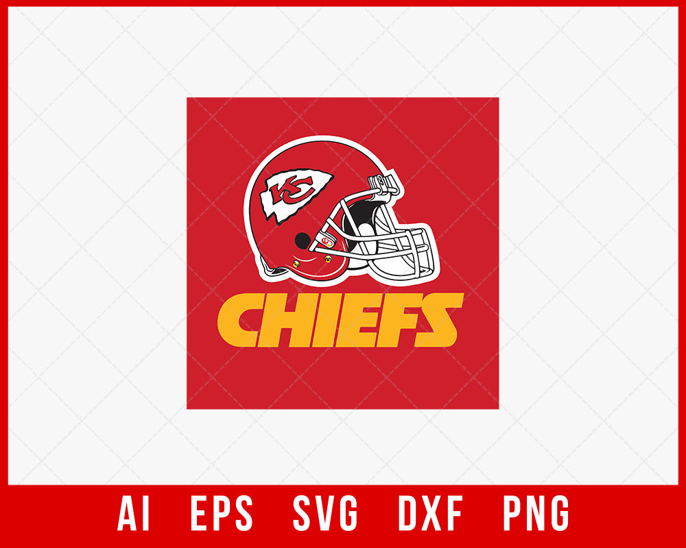 Kansas City Chiefs Helmet Clipart SVG  Creative Design Maker –  Creativedesignmaker