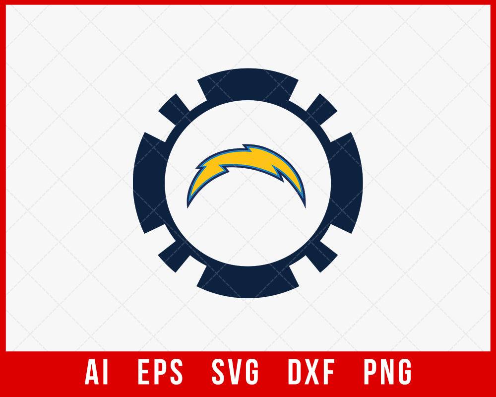 Los Angeles Chargers Team Logo NFL Silhouette Decal SVG Cut File for Cricut  Digital Download