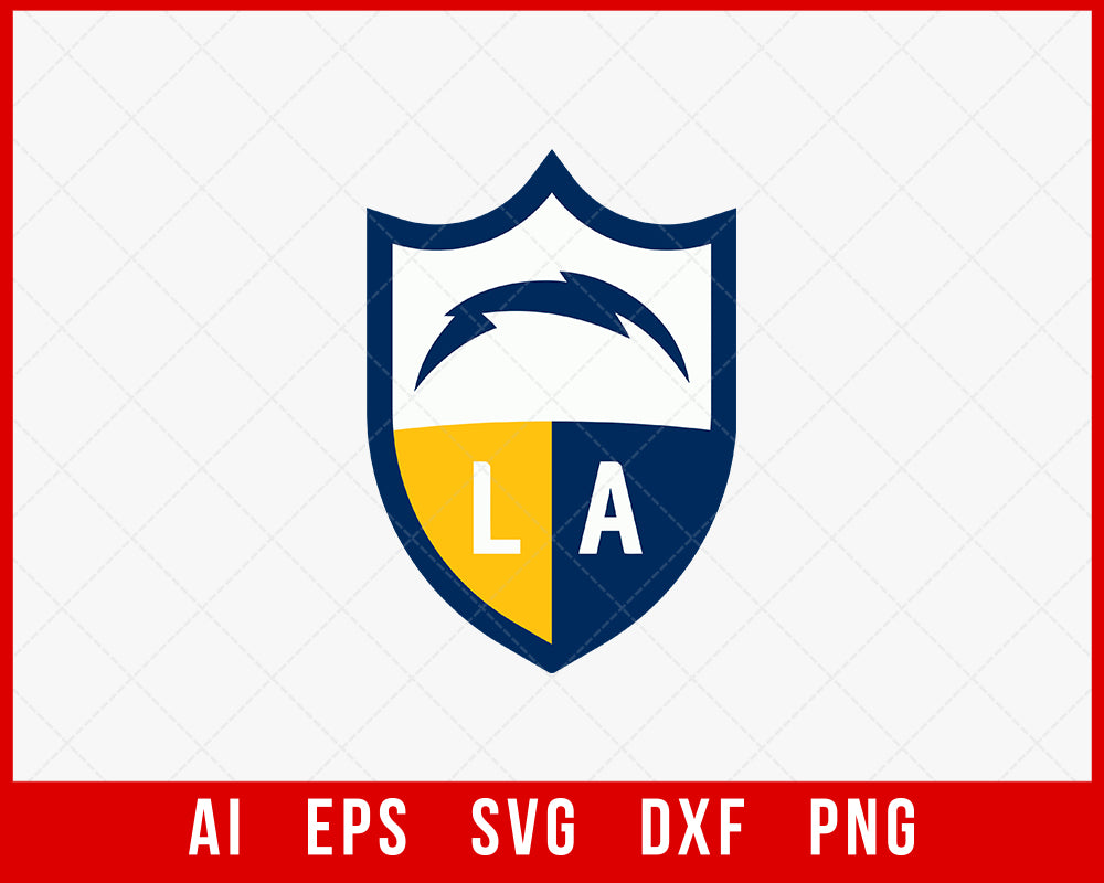 Los Angeles Chargers Logo Clipart SVG  Creative Design Maker –  Creativedesignmaker