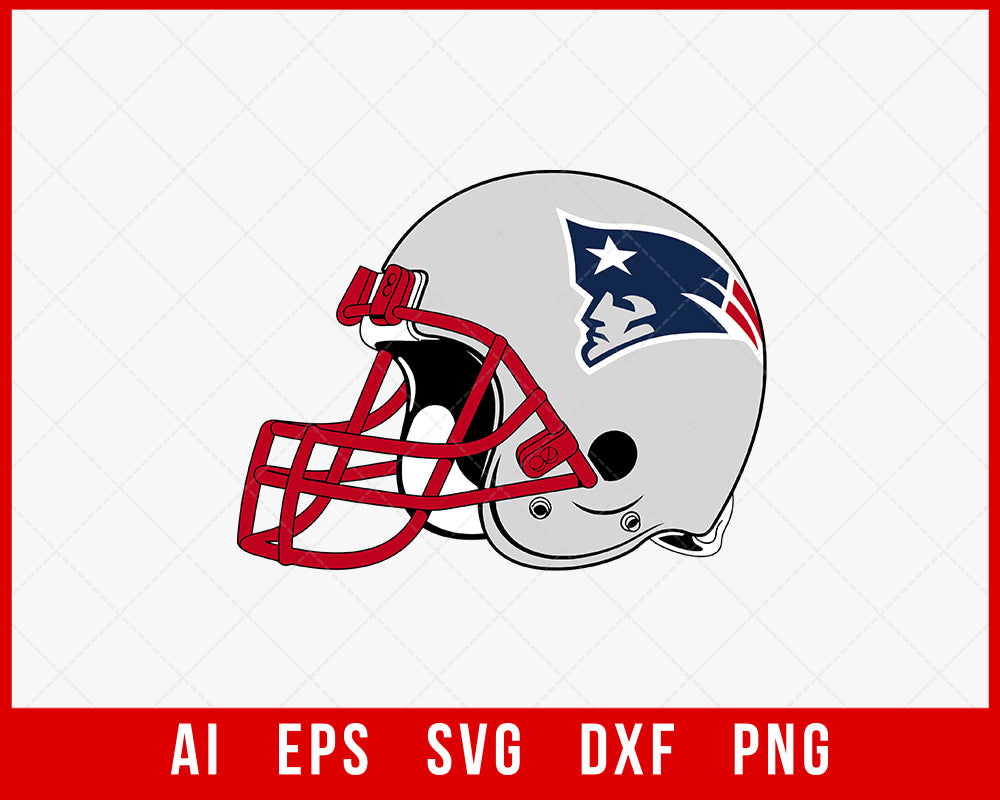 american football helmet patriots New England Patriots Helmet Silhouette SVG