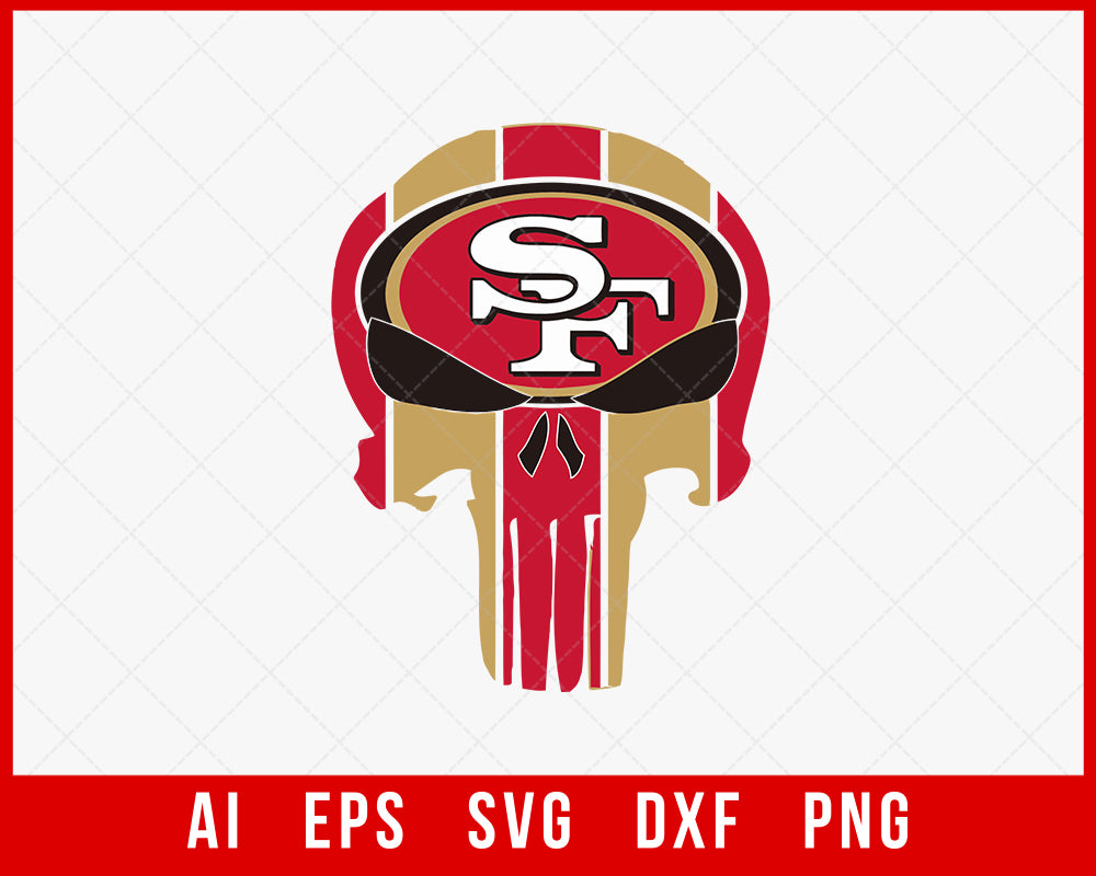 NFL San Francisco 49ers Logo Silhouette SVG  Creative Design Maker –  Creativedesignmaker