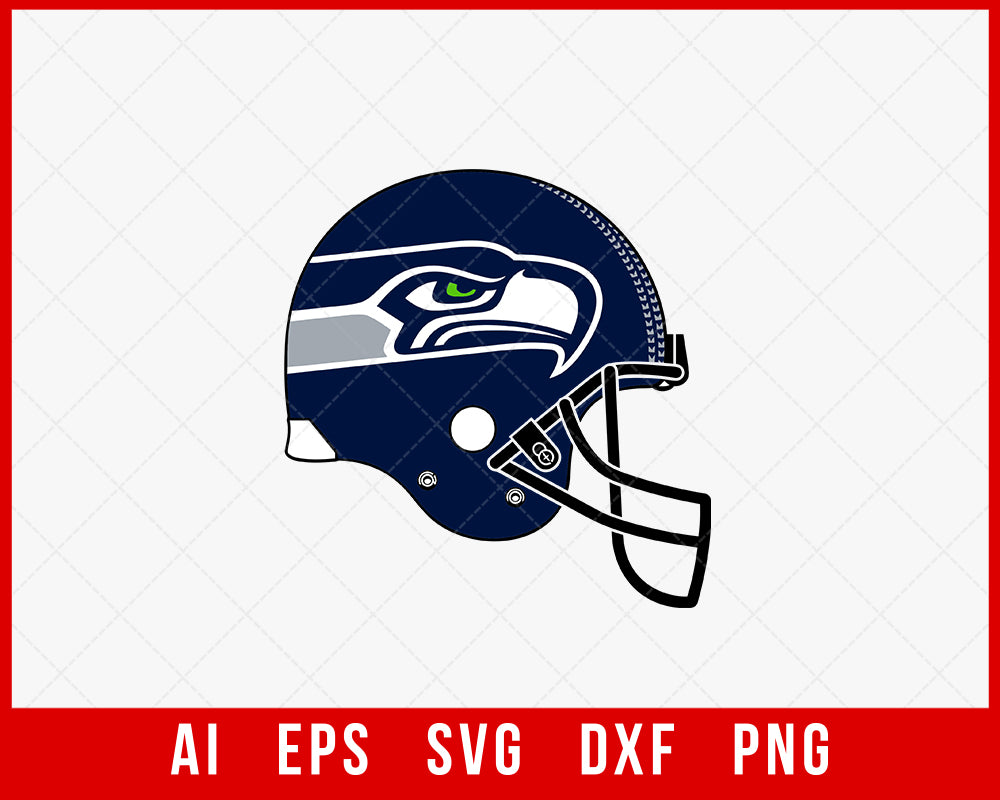american football helmet seahawks Seattle Seahawks Helmet Clipart SVG