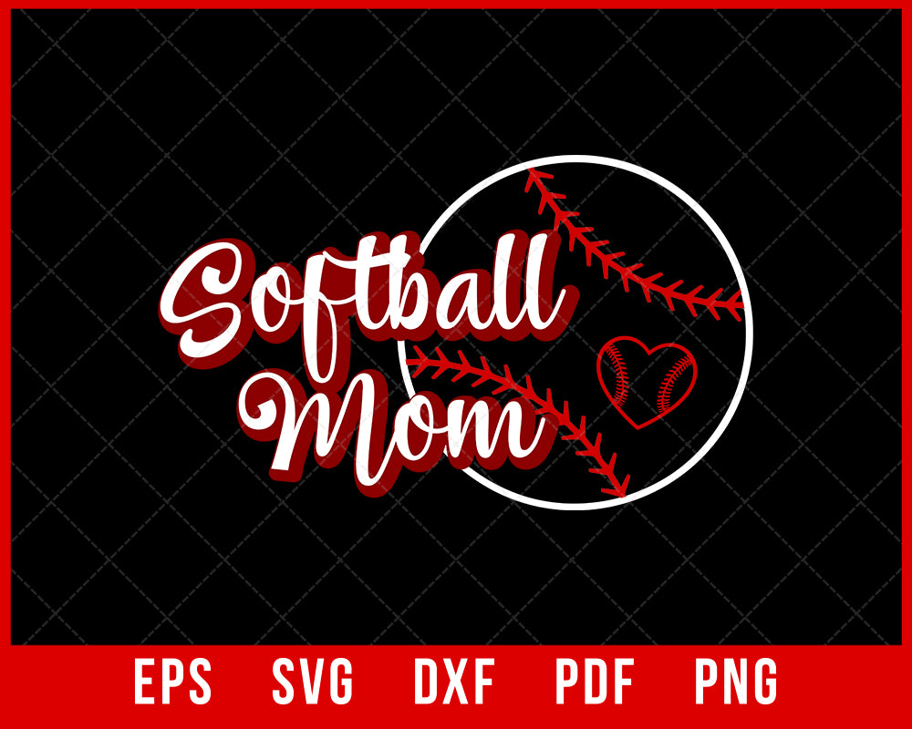 Softball Mom shirt Design Mother's Day SVG  creative design maker –  Creativedesignmaker