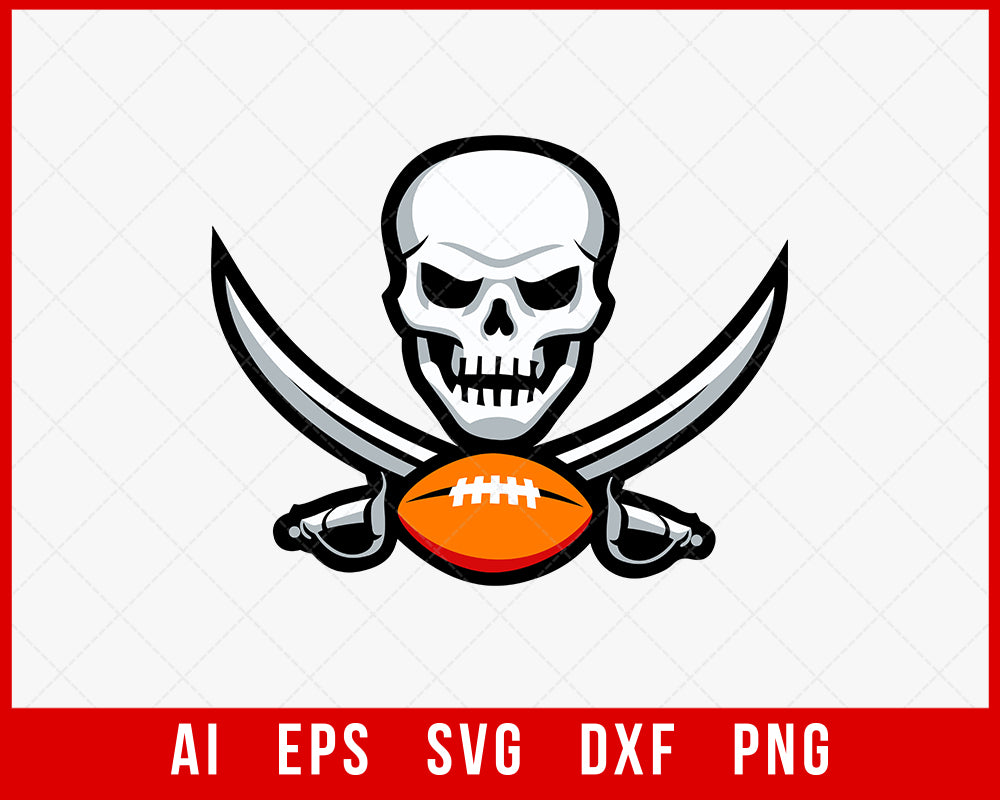 Tampa Bay Buccaneers Flag Logo SVG for Cricut & Silhouette