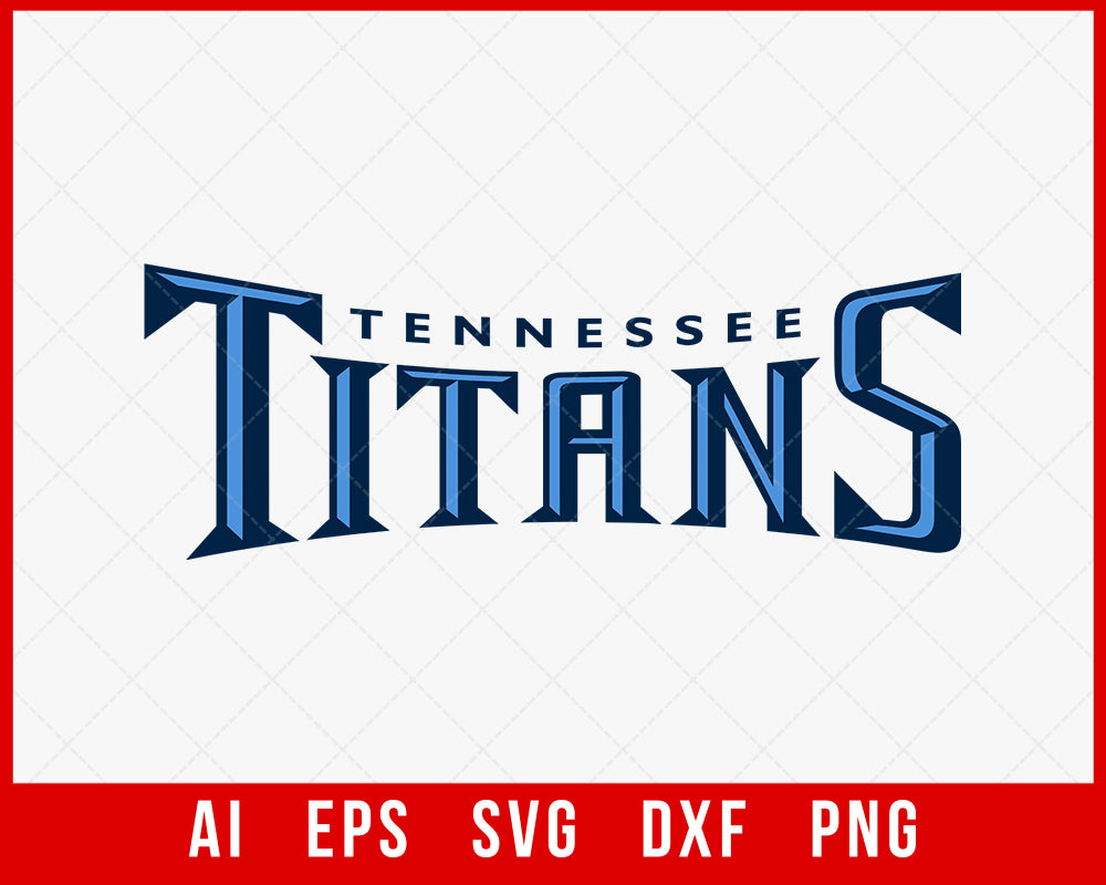 Titans Football Shirt Design SVG DXF Cut File