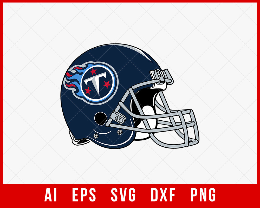 fantasy football t helmet icons Titans Football Helmet Clipart SVG DXF