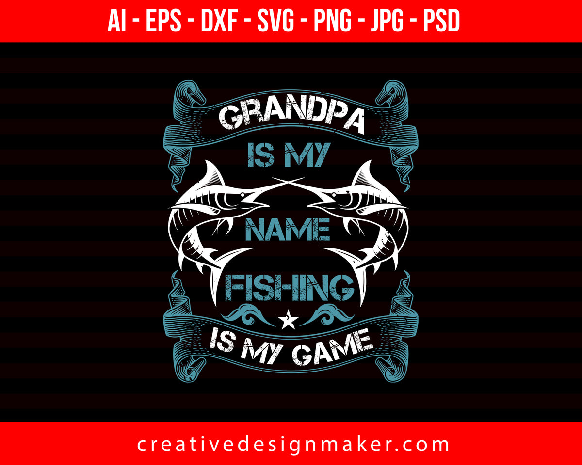 Hunting And Fishing Editable T-Shirt SVG Design! – Creativedesignmaker