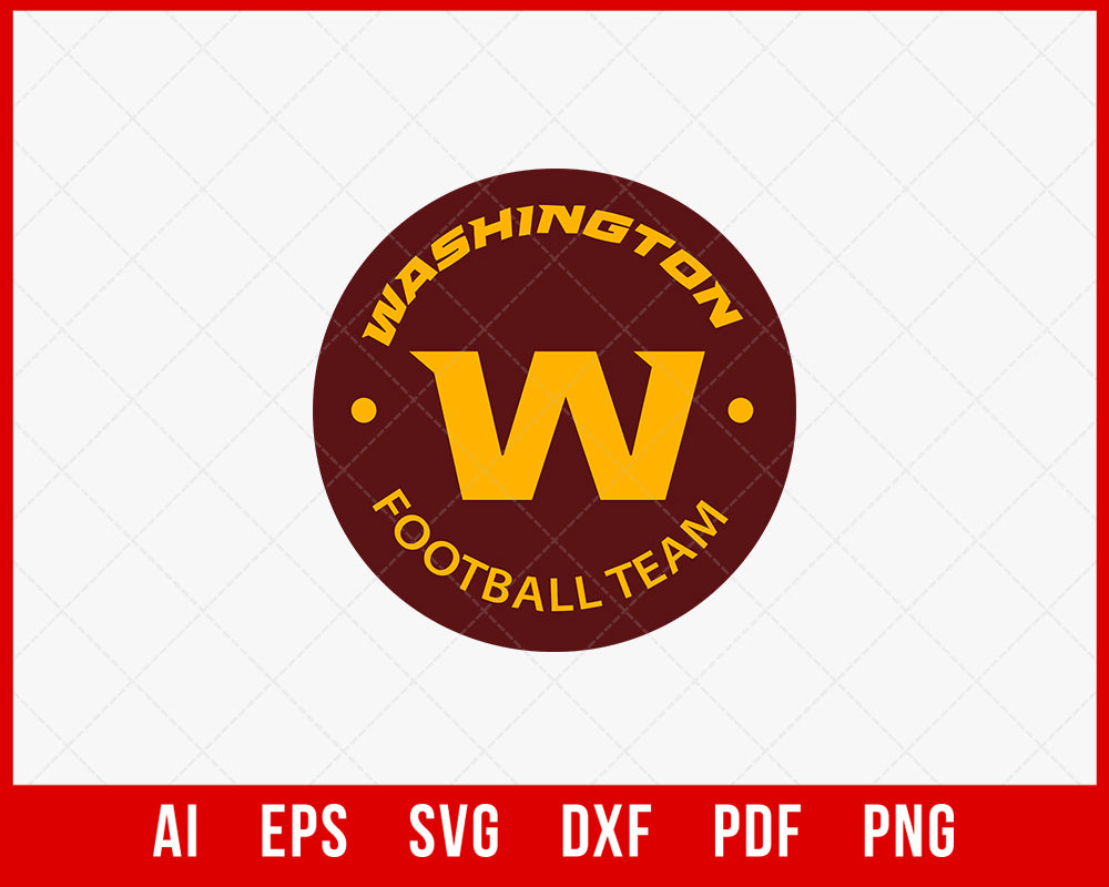 Washington Football Team NFL Logo SVG  Creative Design Maker –  Creativedesignmaker